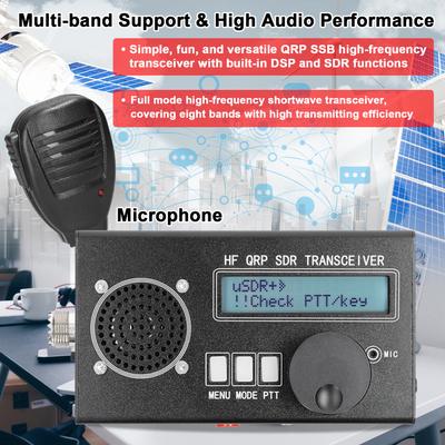 USDR uSDX 8-полосный SDR всережимный высокочастотный SSB QRP трансивер с индикатором мощности и КСВ
