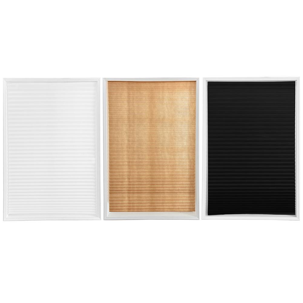 Самоклеящиеся плиссированные жалюзи Полузатемняющие окна Ванная комната Окно дома Прозрачная штора-разделитель Портьера Шторы