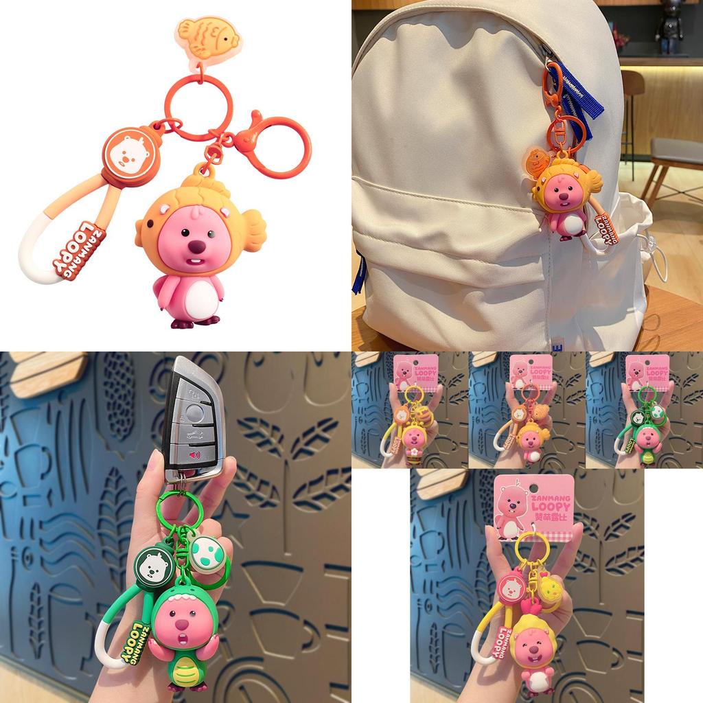 Adorable Pvc Cartoon Keychain Cute Transforming Lucy For Bags And Gifts