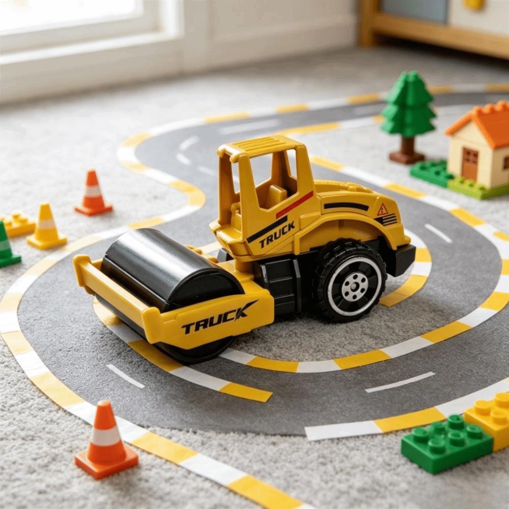 6pcs/set Zinc Zinc Alloy Construction Vehicle Set Diecast Zinc Zinc Alloy Toy Truck Set Excavator Toy Birthday Gift