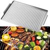 Жаростойкие перчатки для гриля Аксессуар для барбекю Гриль для гребешков 36,5*29*2,5см Приготовление на открытом воздухе Встроенные ручки