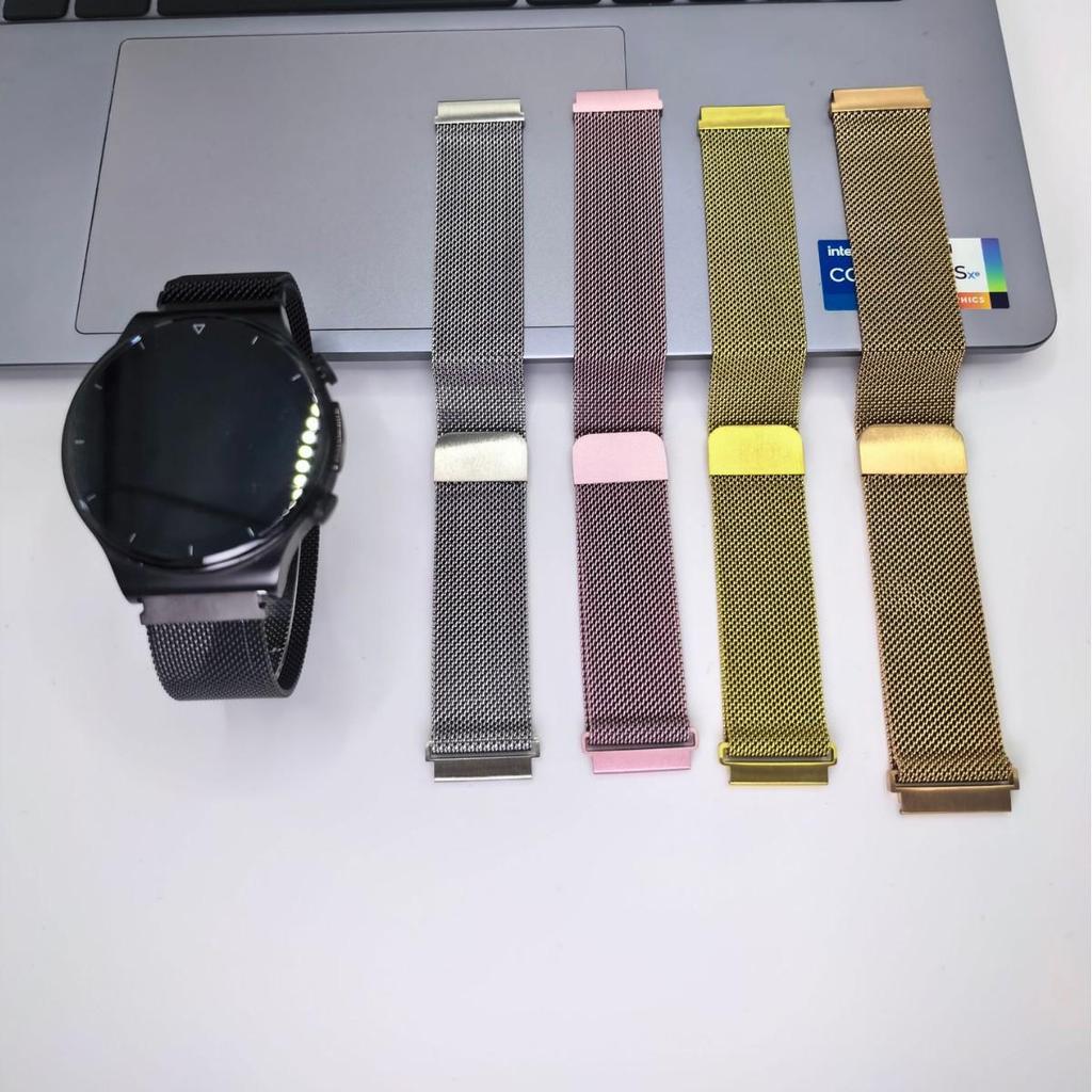 Металлический Миланский Магнитный Ремешок для Huawei GT6/GT5/GT4 и Samsung Watch5 Pro