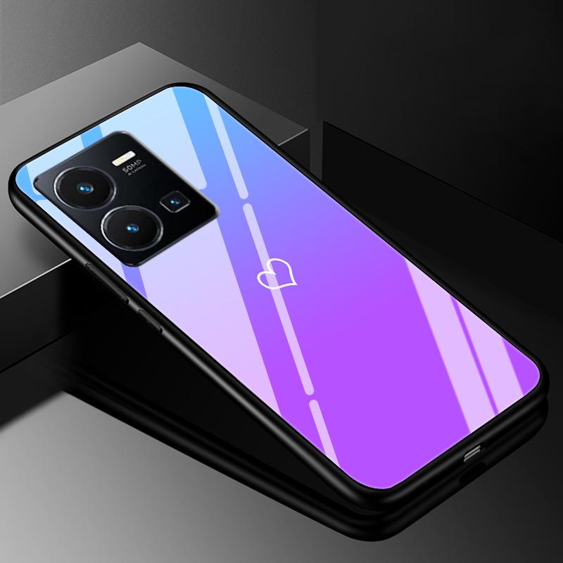 Чехол-крышка для VIVO Y35 2022, Чехлы из закаленного стекла для Vivo V21 5G 4G V21E Y11S Y12S Y20S V20 SE Y03 V2022 V2023, Жесткий задний бампер