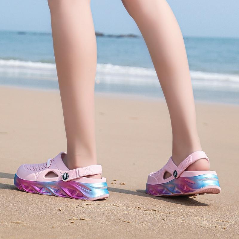 Мужские женские летние сандалии для пляжных видов спорта, парная обувь без шнуровки, тапочки, сабо, водные сандалии