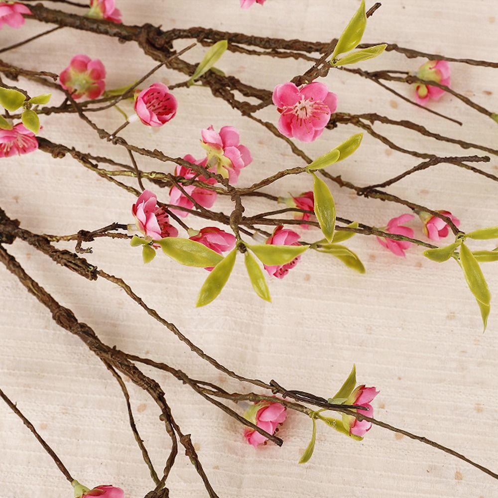 Chinese Style Artificial Plum Blossom Branch Plastic Fake Flower  Home Office Decor