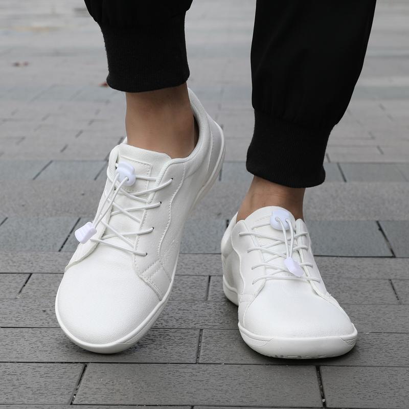 Мужские повседневные туфли на плоской подошве с широкими ладонями для вождения, женские ортопедические туфли, белые туфли для йоги и фитнеса, большой размер