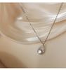 Fashion 925 Sterling Silver Water Drop Necklace Sparkling Zircon Pendant Romantic Woman Engagement Birthday Jewelry Gift