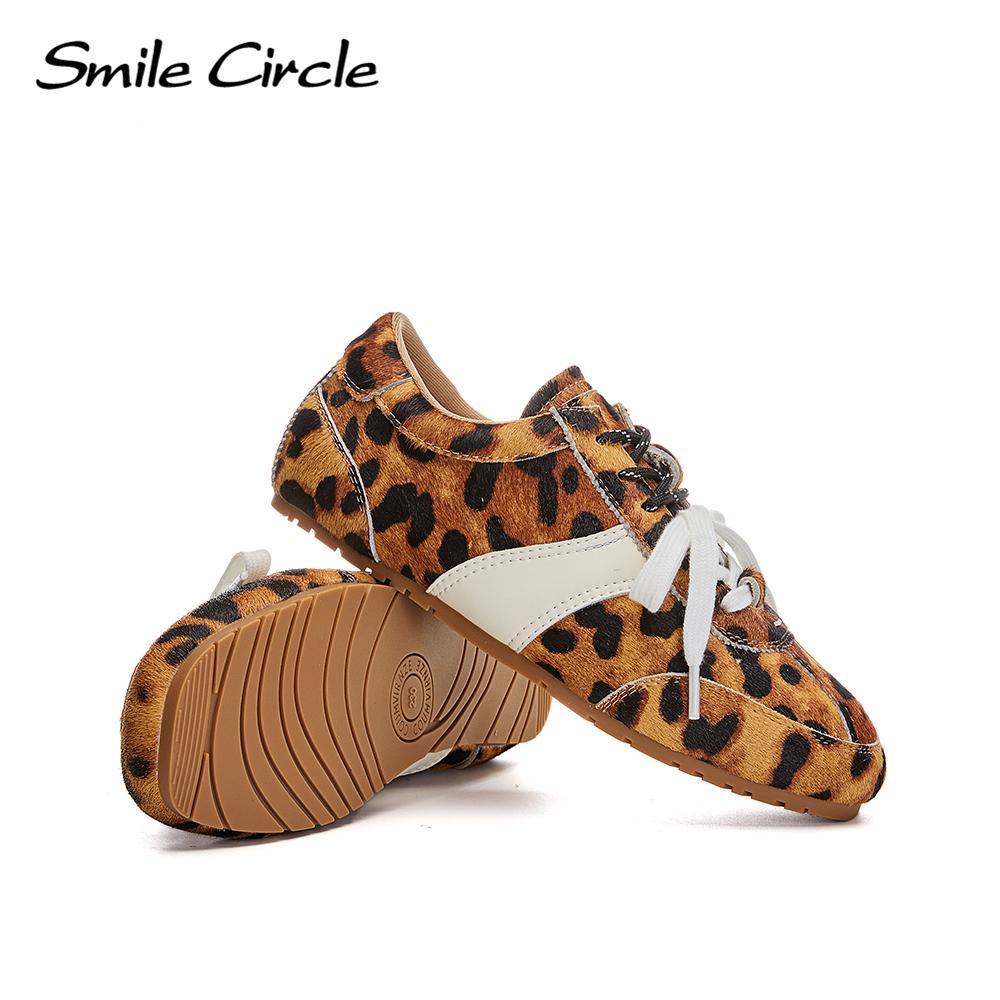 Женские кроссовки из натуральной кожи с круглым носком и шнуровкой, удобная модная повседневная обувь