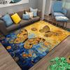 Colorful Abstract Butterfly and Swirl Pattern Carpet for Home Decor Suitable for use as an anti-slip for living room bedroom sofas