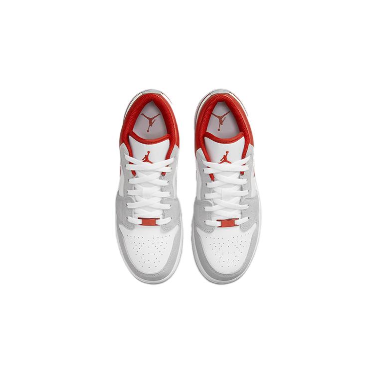 Jordan 1 Низкий SE Дымчато-серый Спортивный красный GS DM0589-016