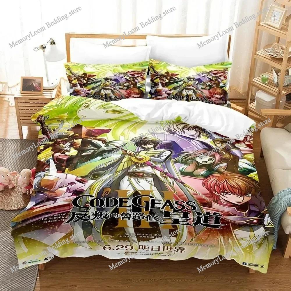 3D Печатный Аниме CODE GEASS Лелуш Комплект Постельного Белья Пододеяльник Спальный Покрывало Одеяло Односпальное Двуспальное King Size Покрывало Домашний Текстиль