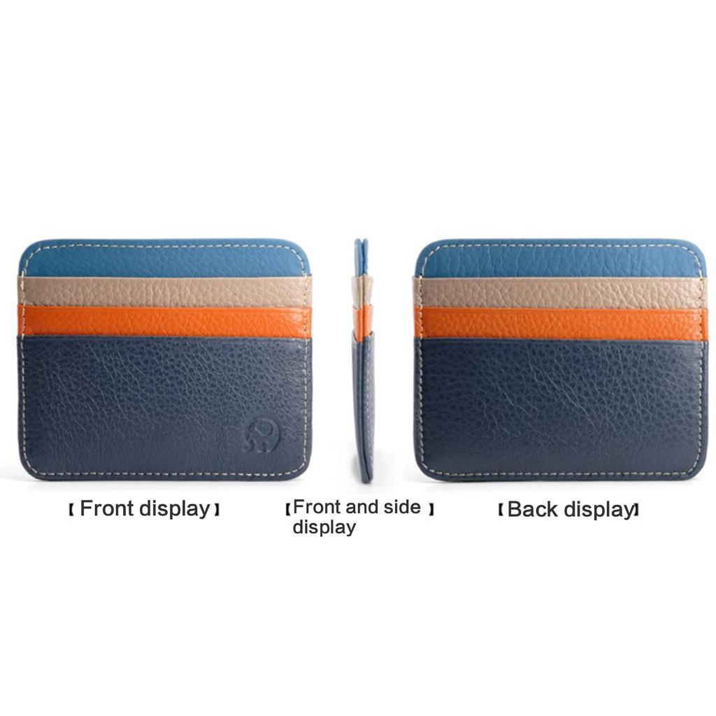 Кожаный мужской и женский кошелек с 6 отделениями для карт, кошелек для монет, небольшой держатель для карт, винтажный кошелек с блокировкой RFID и передним карманом