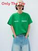 Streetwear Letter Embroidered Cotton T Shirt For Teens Casual Daily Wear
