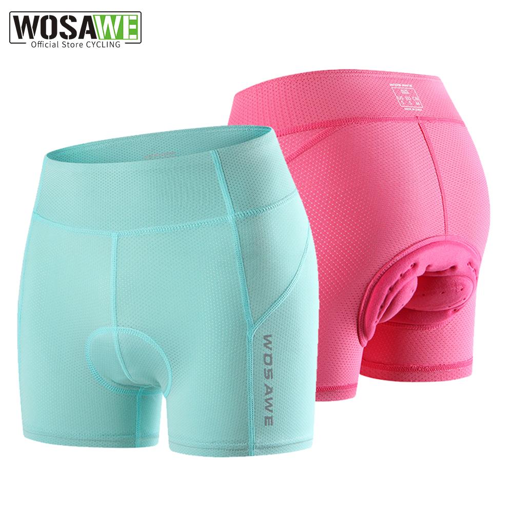 Велосипедные шорты WOSAWE Женские велосипедные спортивные трусы с гелевой подкладкой