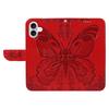 For iPhone 16 Plus Leather Case Butterfly Pattern Wallet Card Slots Phone Cover