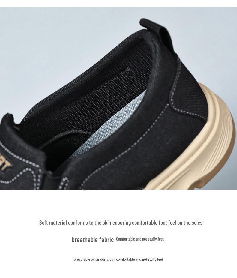 2026 Men's Summer Canvas Loafers - Casual, Breathable, Slip-on Dad Shoes