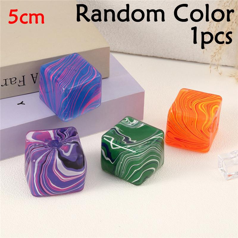 Soft Tpr Maltose Squishy Toy Marble Quicksand Cube Heart Egg Clear Gummy Bear Slow Rebound Fidget Anti-Stress Sensory Toy 14+