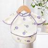 Sleeveless Design Feeding Bib Reusable Fabric Full Body Cover Bib  Toddler Feeding
