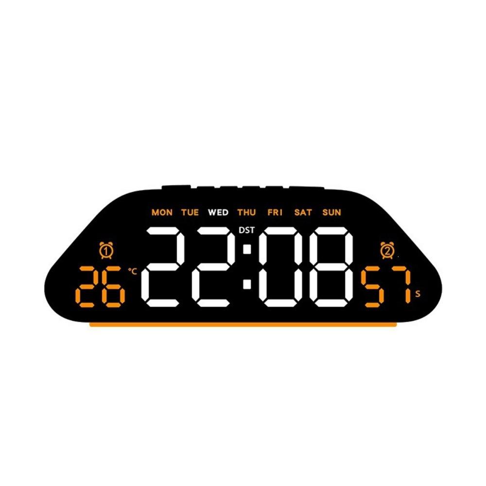 Large Screen LED Alarm Clock Humidity Display Electronic Clock Digital Clock Office Use