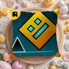 Art GGeometry Dash Video Game Pillow Case Pattern Printed Pillowcase for Living Room Sofa Cushion Cover  Bedroom Decor