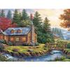 5D DIY Diamond Painting House Full Square Diamond Embroidery Sunset Picture of Rhinestone Landscape Home Wall Decor