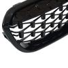 Car Front Bumper Grilles Diamond Grill For BMW 1 Series F20 F21 LCI 2016 2017 ABS Meteor Grills Kidney Replacement Racing