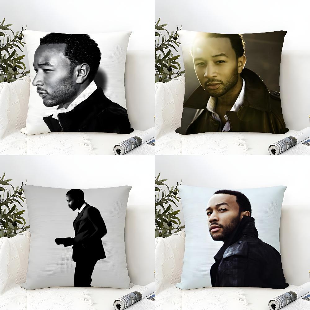 Classic singer Jjohn LlegendS Pillow Case Cotton Linen Fabric Square Zipper Pillowcase Home Decorative Living Room