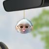 Monkey Car Hanging Pendants Acrylic 2D Car Charms for Backpack Keychain Cute Rearview Mirror Decoration Christmas Gift for Friends