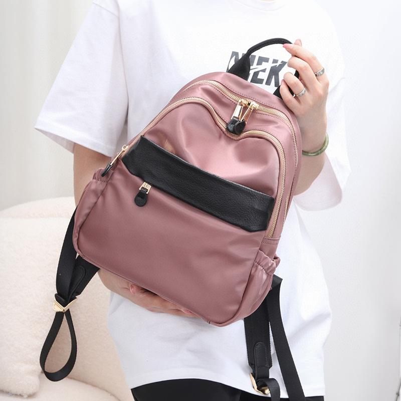 Рюкзак женский модный оксфорд ткань с кожей женский дорожный холщовый легкий рюкзак