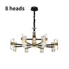 Modern Wrought Iron Acrylic Living Room Chandelier Nordic Home Dining Bedroom Lamps