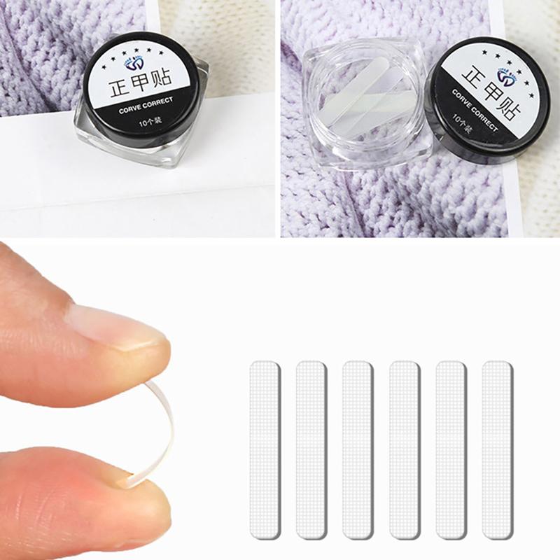10 шт. Лечение вросшего ногтя Инструмент для коррекции вросшего ногтя Эластичный пластырь Наклейка Выпрямляющий зажим Скоба Инструменты для педикюра