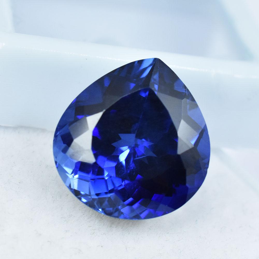 13 Ct Natural Blue Sapphire Pear Cut Loose Gemstone