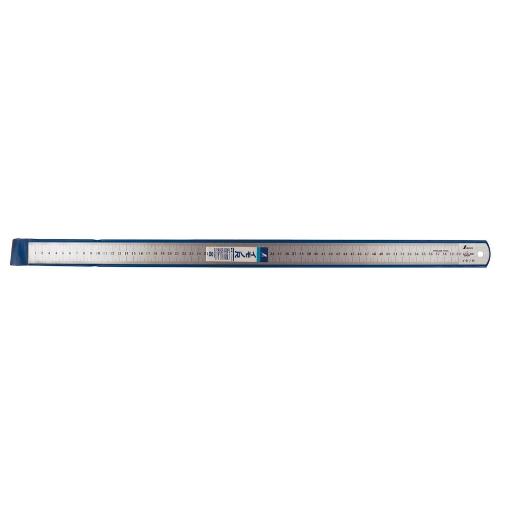 Shinwa Sokutei Линейка 60 см, удлинение 10 см, серебристая, 16063