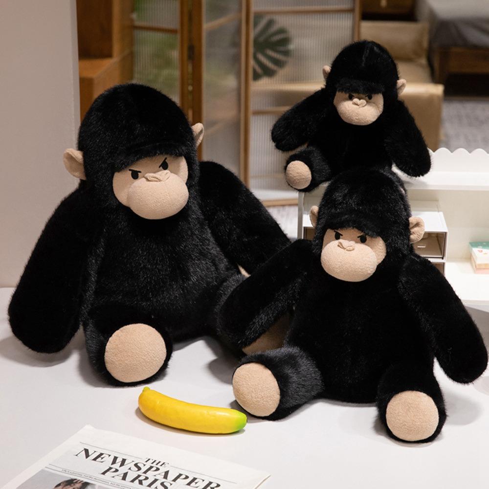 Ultra Soft Stuffed Gorilla Wild Zoo Chimpanzee Plush Doll Lovely Gift Plush Chimp Toy  Kids Toy