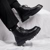 Autumn New Men's Leather Boots Autumn New Martin Boots Men's Boots Leather Surface Solid Color Black