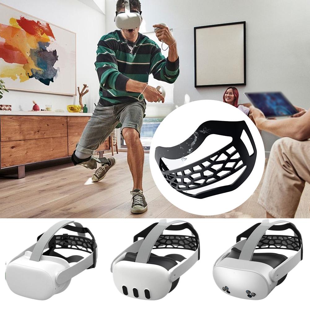 For Meta Quest 2/ 3/ 3S/ Vision Pro TPU Head Strap, Reduce Head Pressure, Strong Support, Breathable, Replacement Head Strap