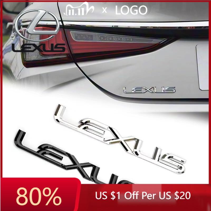 2026 Hot Interior Stickers ABS Car Rear Trunk Emblem Badge Sticker For Lexus Logo ES300 IS300 IS350 ES250 ES350 IS250 CT200H GS3