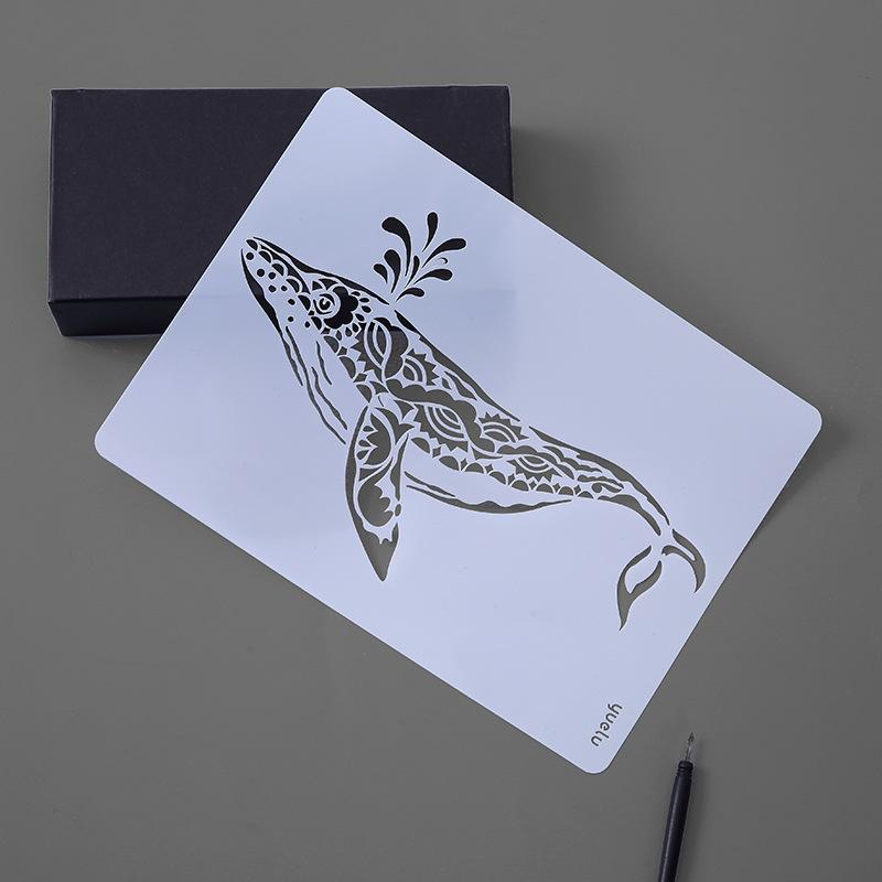 Листья DIY трафареты для наслоения настенная живопись скрапбукинг раскраска тиснение альбом декоративная открытка шаблон