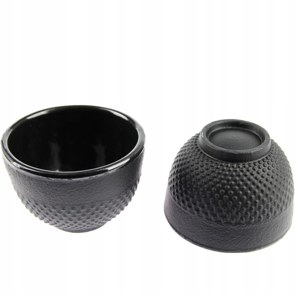 1.5L CAST IRON KETTLE STRAINER 4x CUPS SET