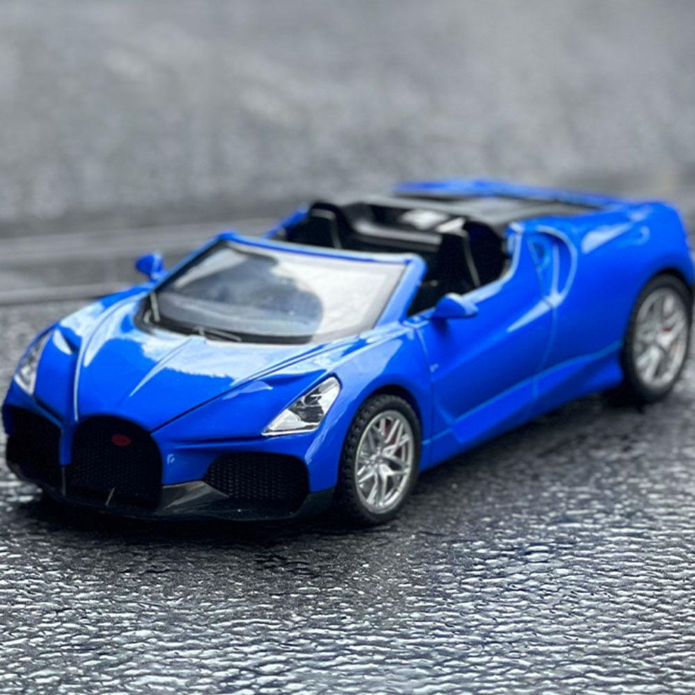 1:32 Bugatti Veyron Mistral W16 суперкар модель автомобиля из сплава звук и свет детские игрушки коллекционные подарки на день рождения
