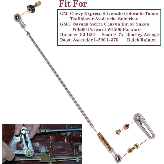 ACA-1800 21'' Комплект тяг переключения передач для трансмиссии 700R4 Для Chevy C1500 C10 Chevelle GM Turbo-Hydramatic TH-200,TH200-4R,TH-350,TH-400,4L60,4L60E,TH700-R4