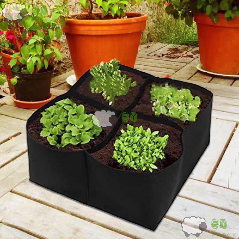 Eight-Grid Cross-Border Balcony & Rooftop Planting Bag for Flowers & Vegetables