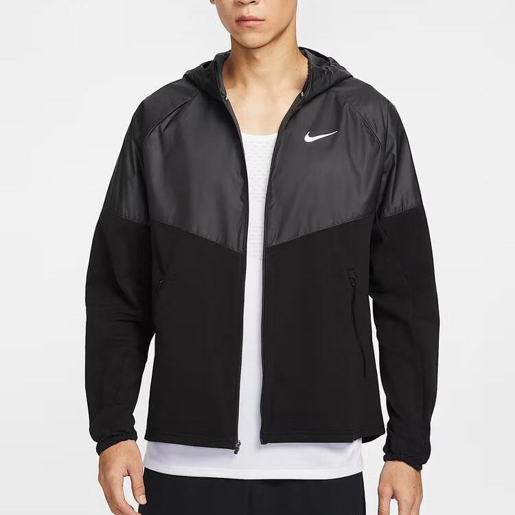 Nike Куртка мужская Miler As M Nk Rpl Wntrzd с капюшоном на молнии с длинным рукавом HV2670010