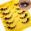Сегментированные ресницы Manga Lashes 3D Clear Band Lashes Natural Look Тонкие норковые ресницы Пушистые ресницы Cat Eye отдельные ресницы