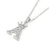 26 Letter Shining Women Necklace Popular Adjustable Alphabet Pendant