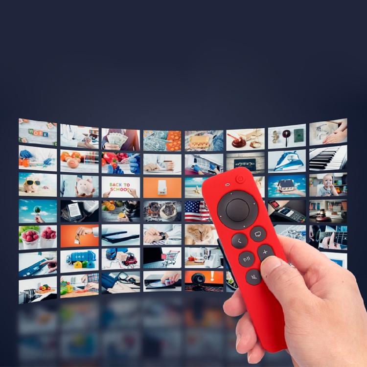 Защитный силикон для корпуса для -Пульта Apple TV 4K Легкий ударопрочный чехол
