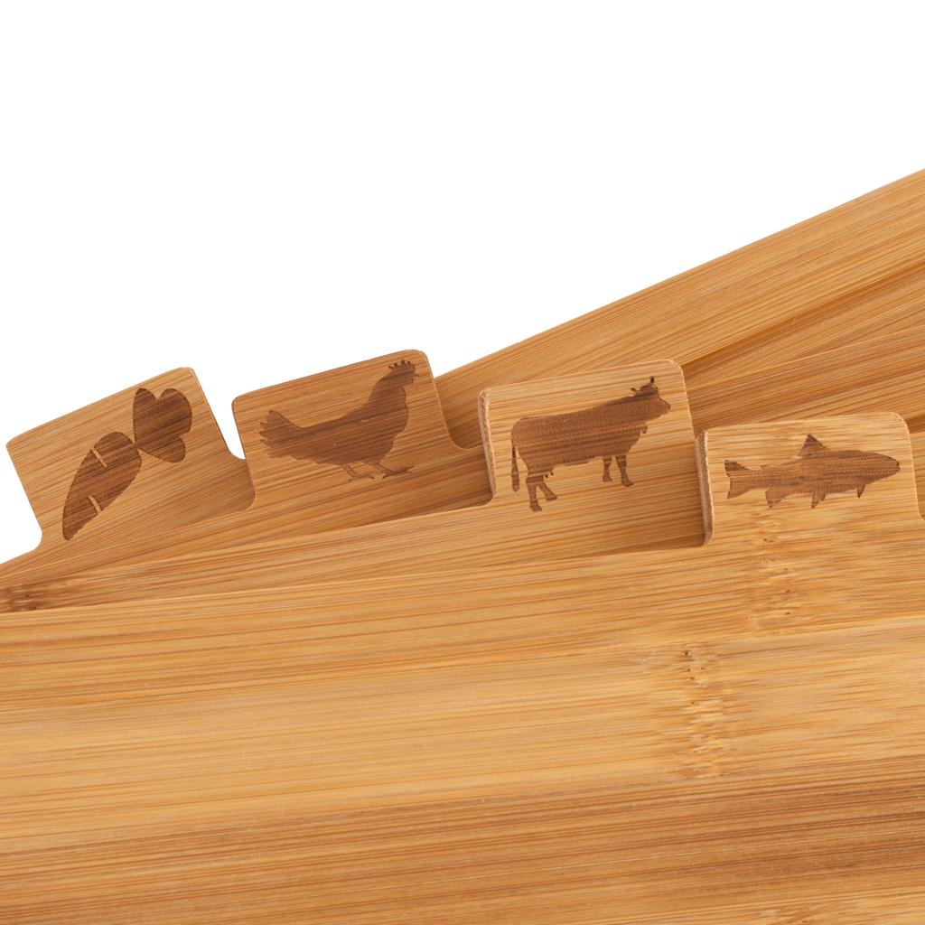 Dori Bamboo Chopping Board, Set Of 4