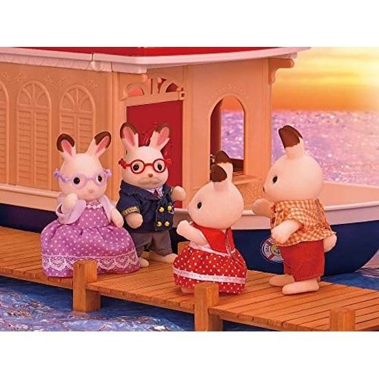 Sylvanian Families Doll Chocolat Rabbit Grandfather Grandmother W-68 ST Mark Certified 3 years older Toy Dollhouse EPOCH