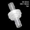 1/5Pcs Pagoda Inline One-Way Valve One Way Non-Return Fluid Stopper New Plastic Check Valve
