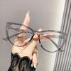 Cat Eye Eyeglasses Frame For Women Black Brand Design Eyewear Anti Blue Light Protection Computer Goggles Fashion Accessory 